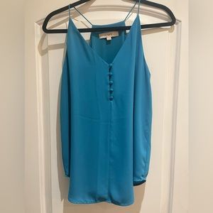 Loft flowy aqua tank top